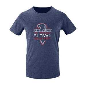 Men T-shirt inscription in logo Slovan 