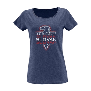Women t-shirt instricption in logo Slovan 