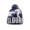 Winter cap kids blue-white with eagle Slovan 