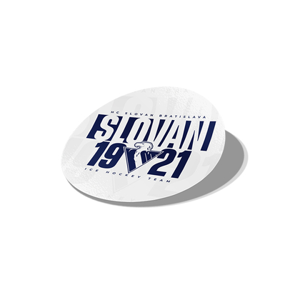 Sticker circle white Slovan 1921 