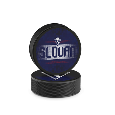 Puck twosides blue Slovan 