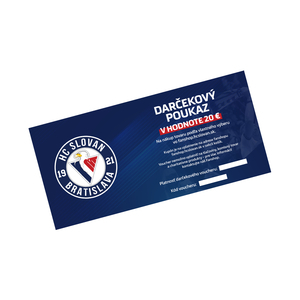 Darčekový poukaz HC Slovan v hodnote 20 eur 