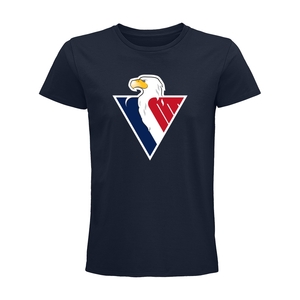 Men T-shirt with colorful eagle HC Slovan - navy 