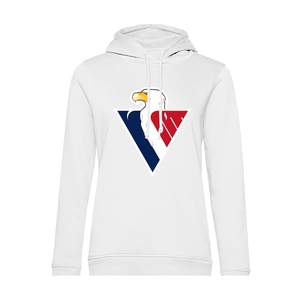 Hoodie for women eagle HC Slovan - white 