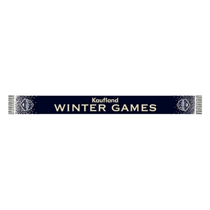 Šál Winter Games 2023 - tmavomodrý