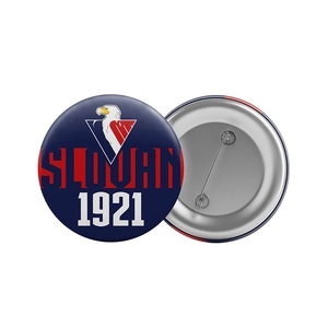 Badge red inscriptions and eagle HC Slovan 