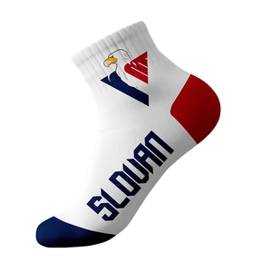 Ponožky biele s orlom a nápisom Slovan 