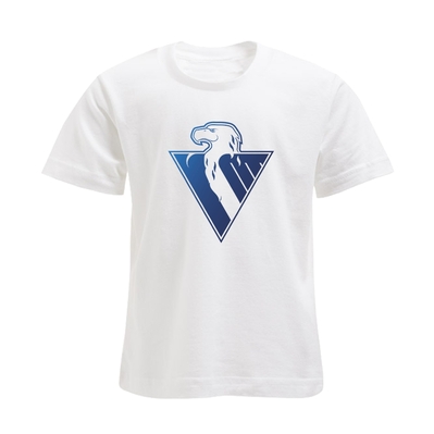 Kids T-shirt blue eagle HC Slovan - white 