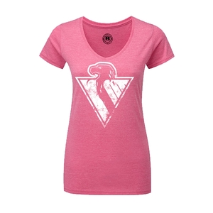 Tričko dámske logo patina Slovan - ružové