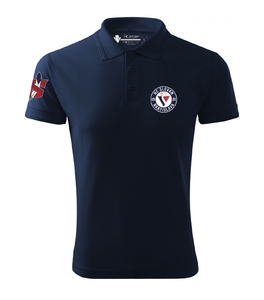 Men' s polo shirt HC Slovan  circular logo - navy 