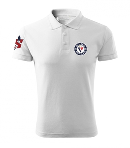 Men' s polo shirt HC Slovan  circular logo - white
